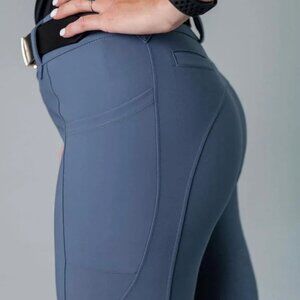 Free Ride Equestrian - Pro 2.0 Breeches - Steel Blue - Regular Length - NWT